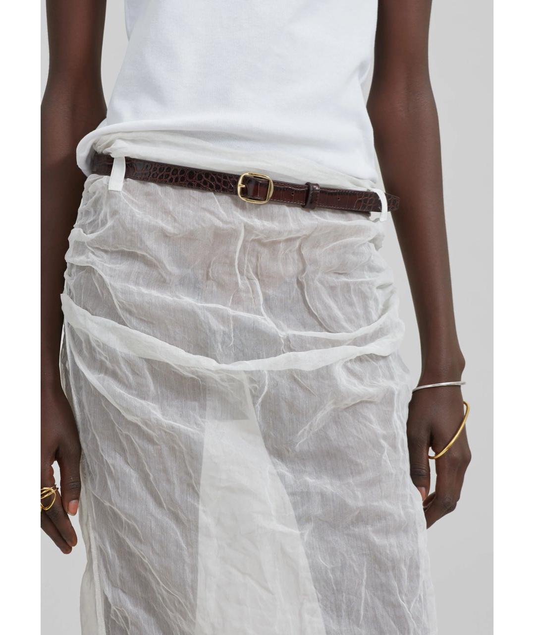 COPERNI Белая кружевная юбка миди, фото 3