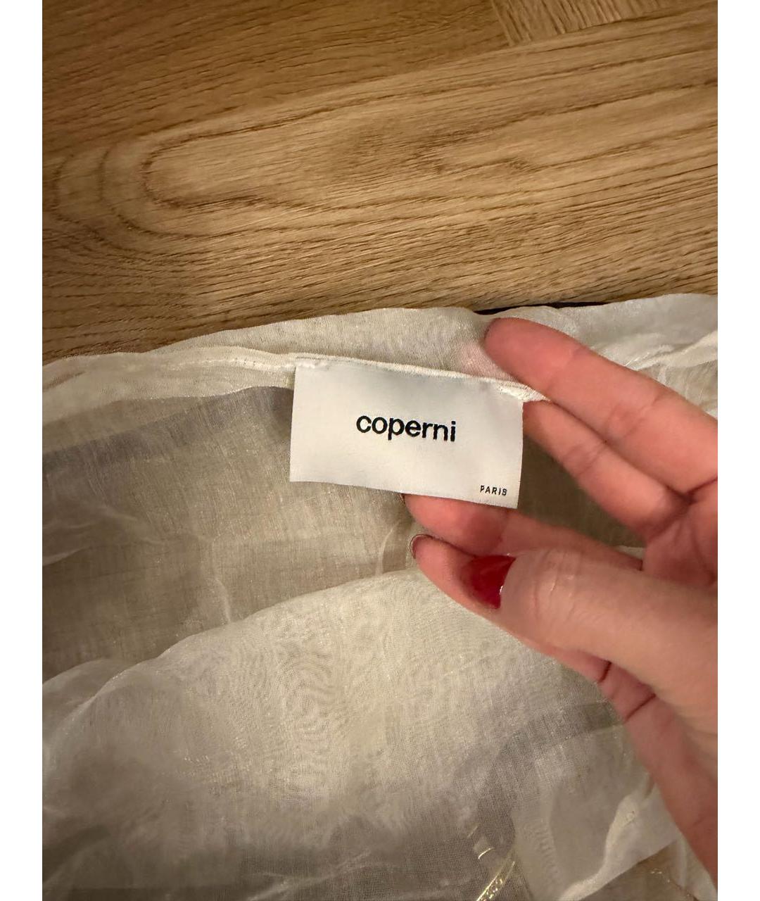 COPERNI Белая кружевная юбка миди, фото 5