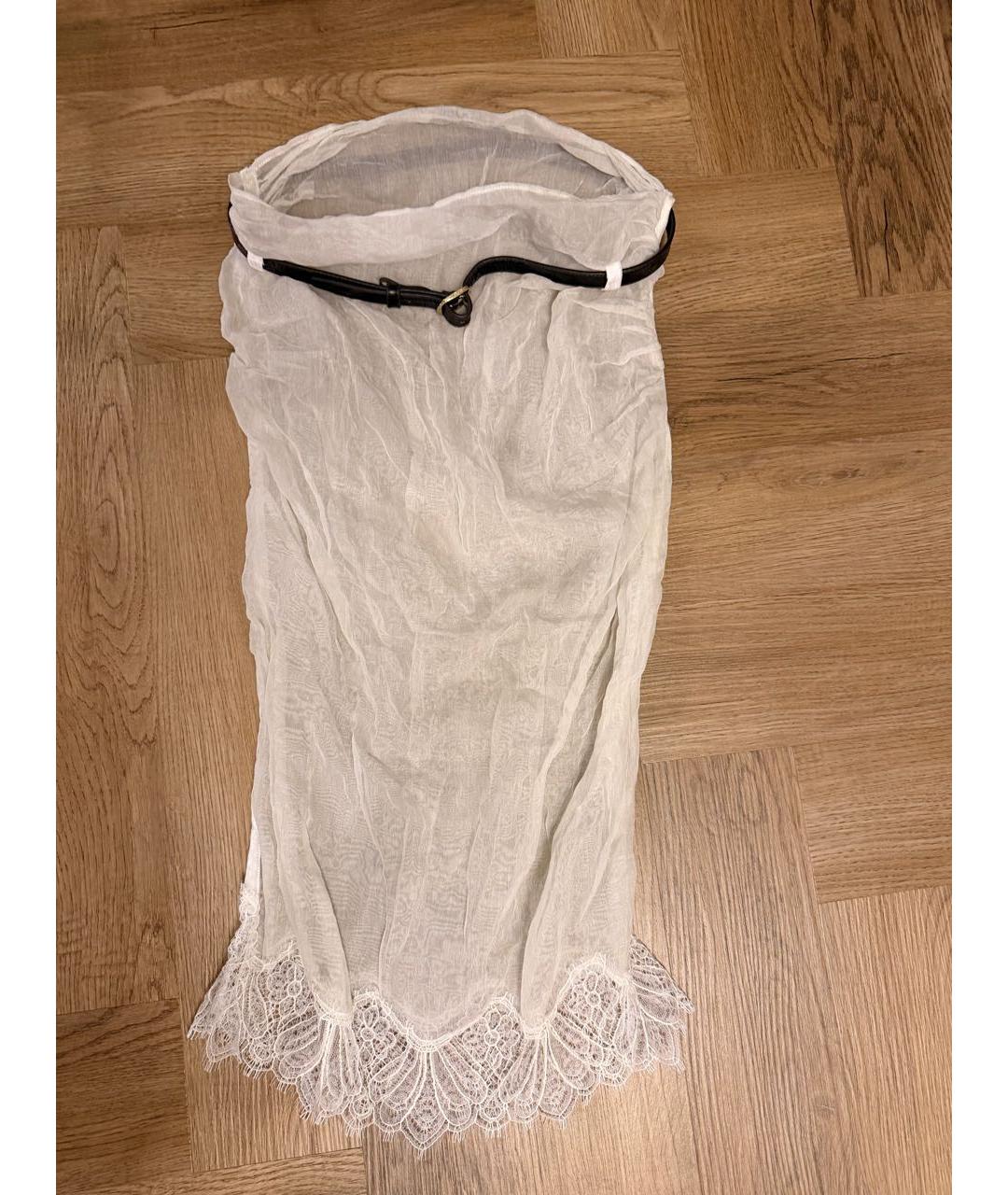 COPERNI Белая кружевная юбка миди, фото 9