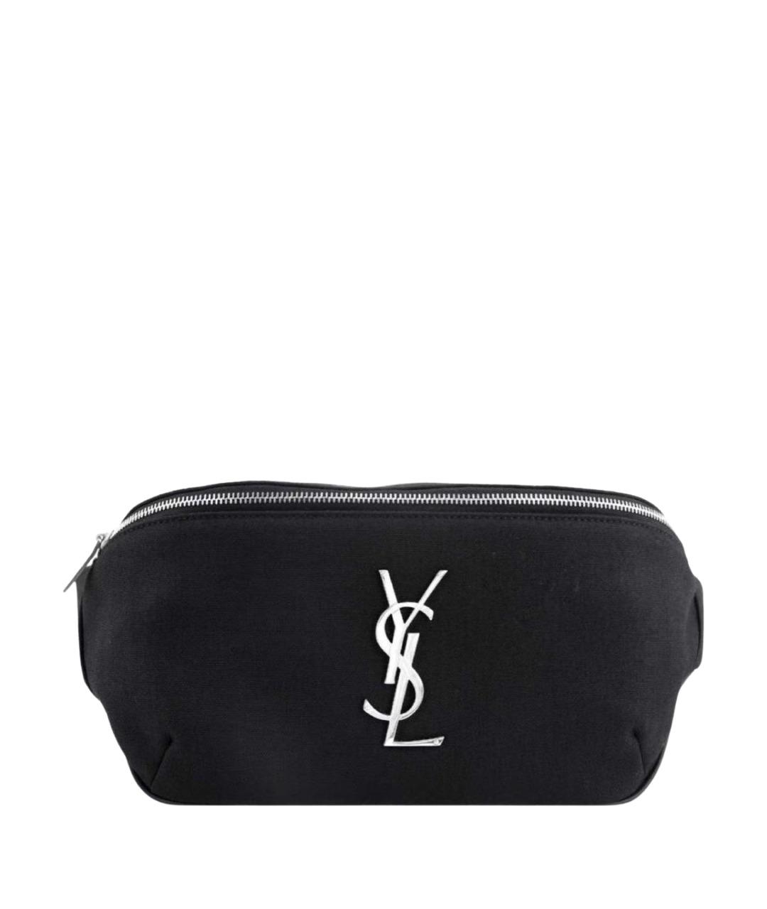 SAINT LAURENT Черная поясная сумка, фото 1