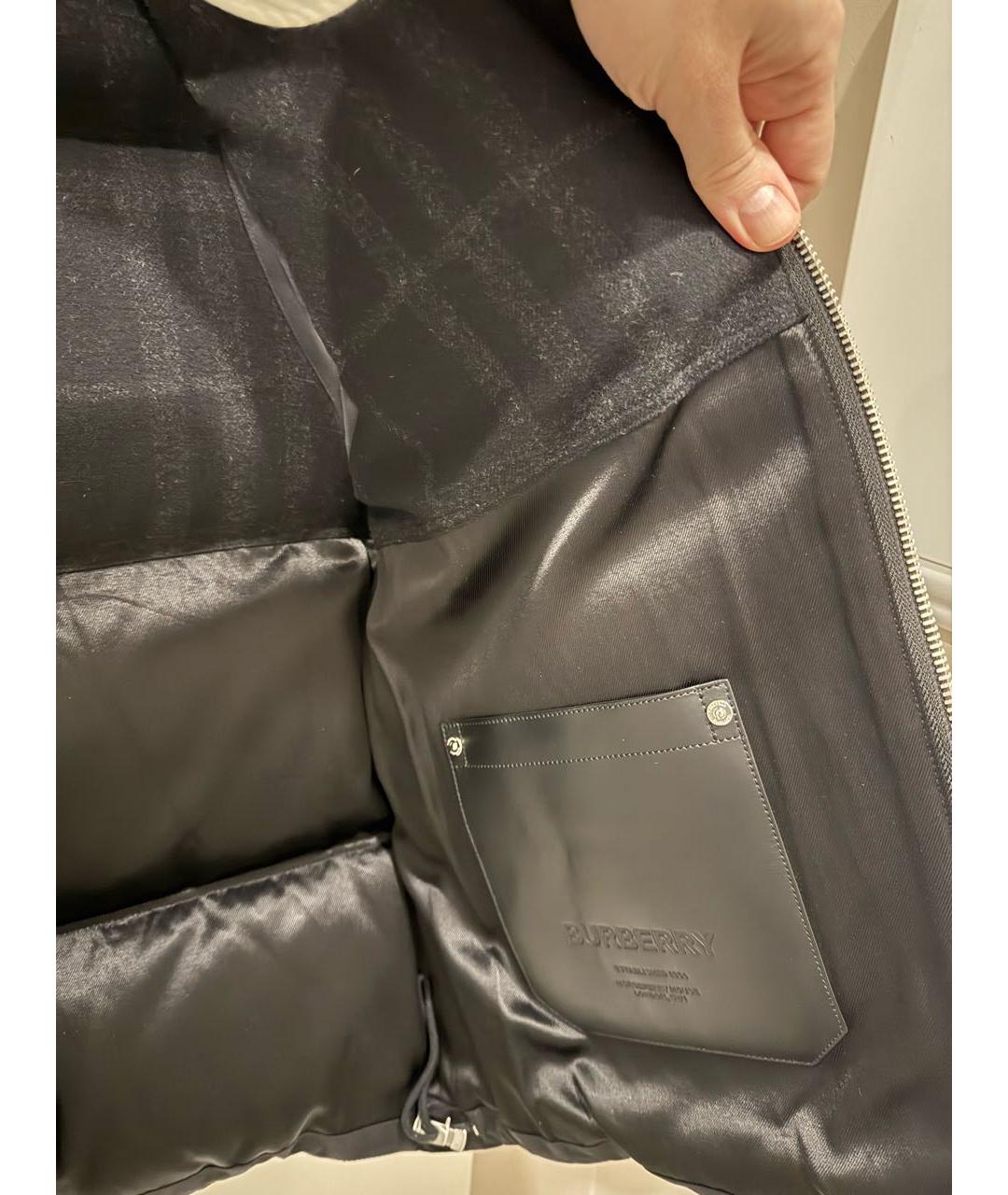 BURBERRY Черный шерстяной жилет, фото 6