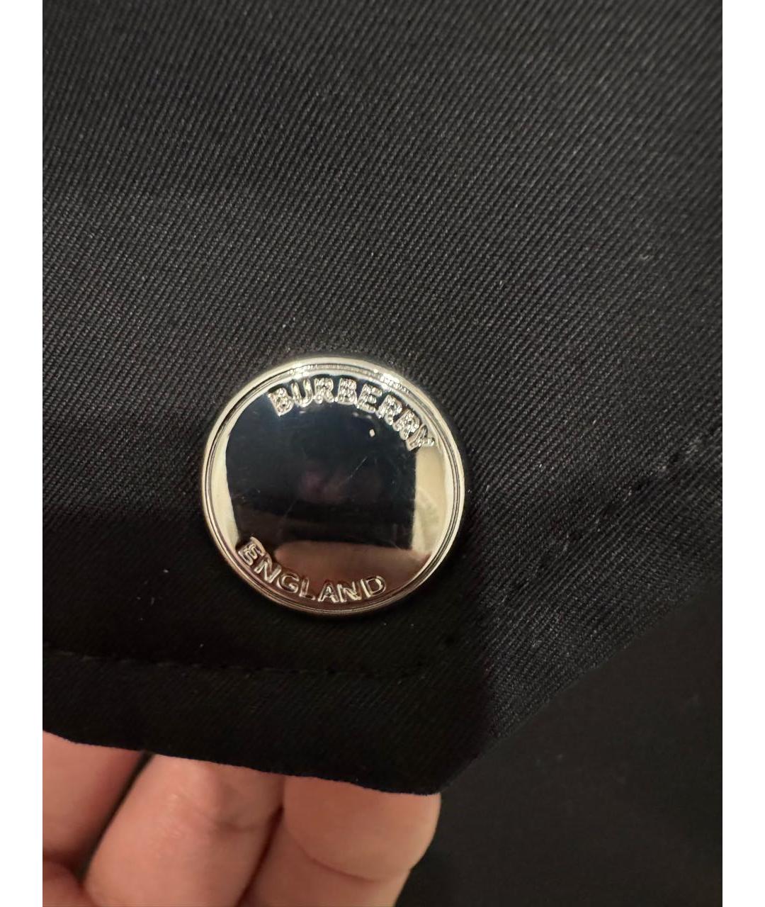 BURBERRY Черный шерстяной жилет, фото 7