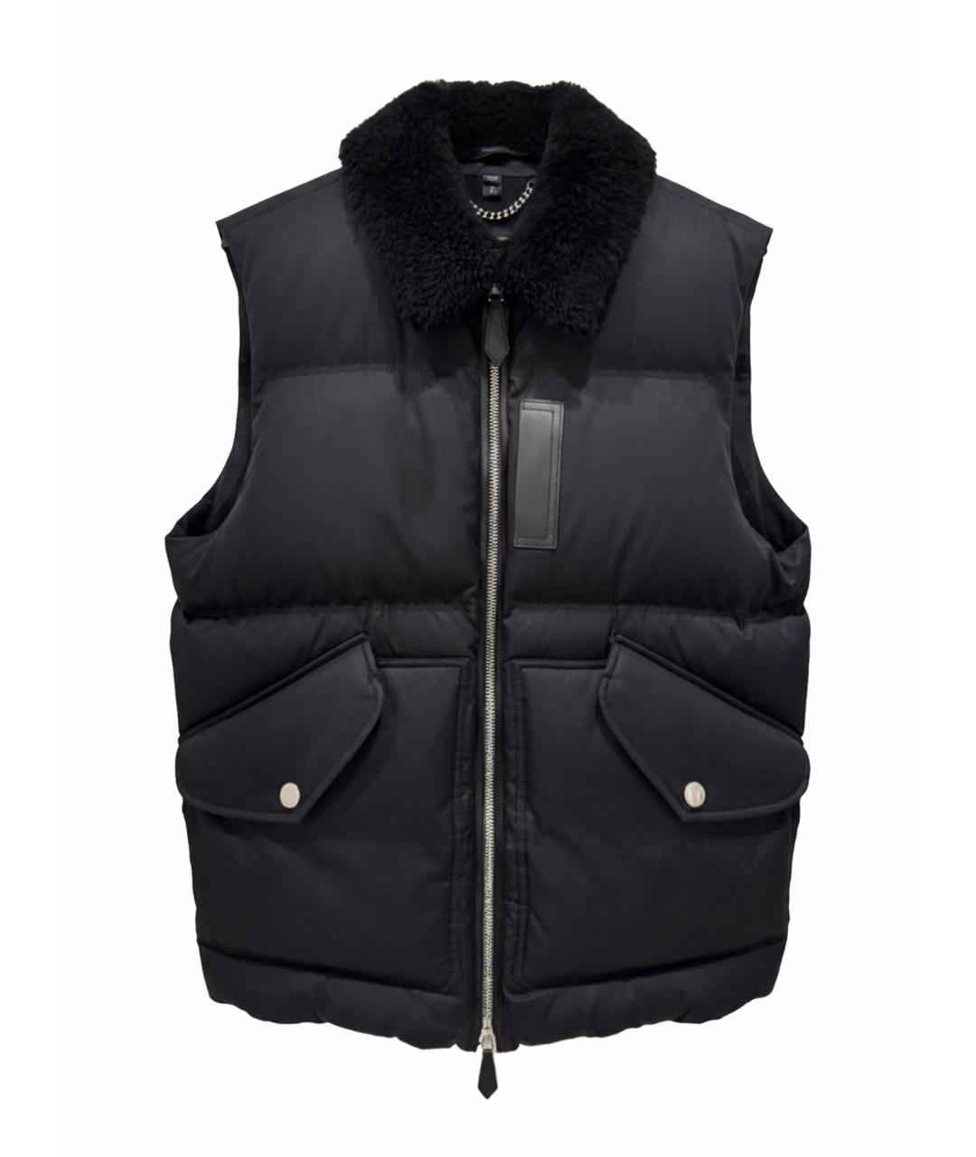 BURBERRY Черный шерстяной жилет, фото 1