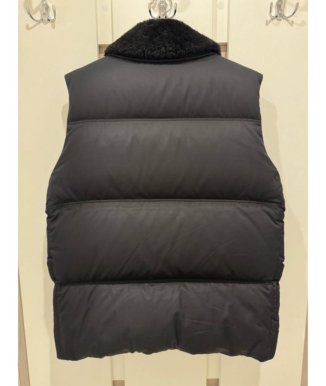 BURBERRY Черный шерстяной жилет, фото 2