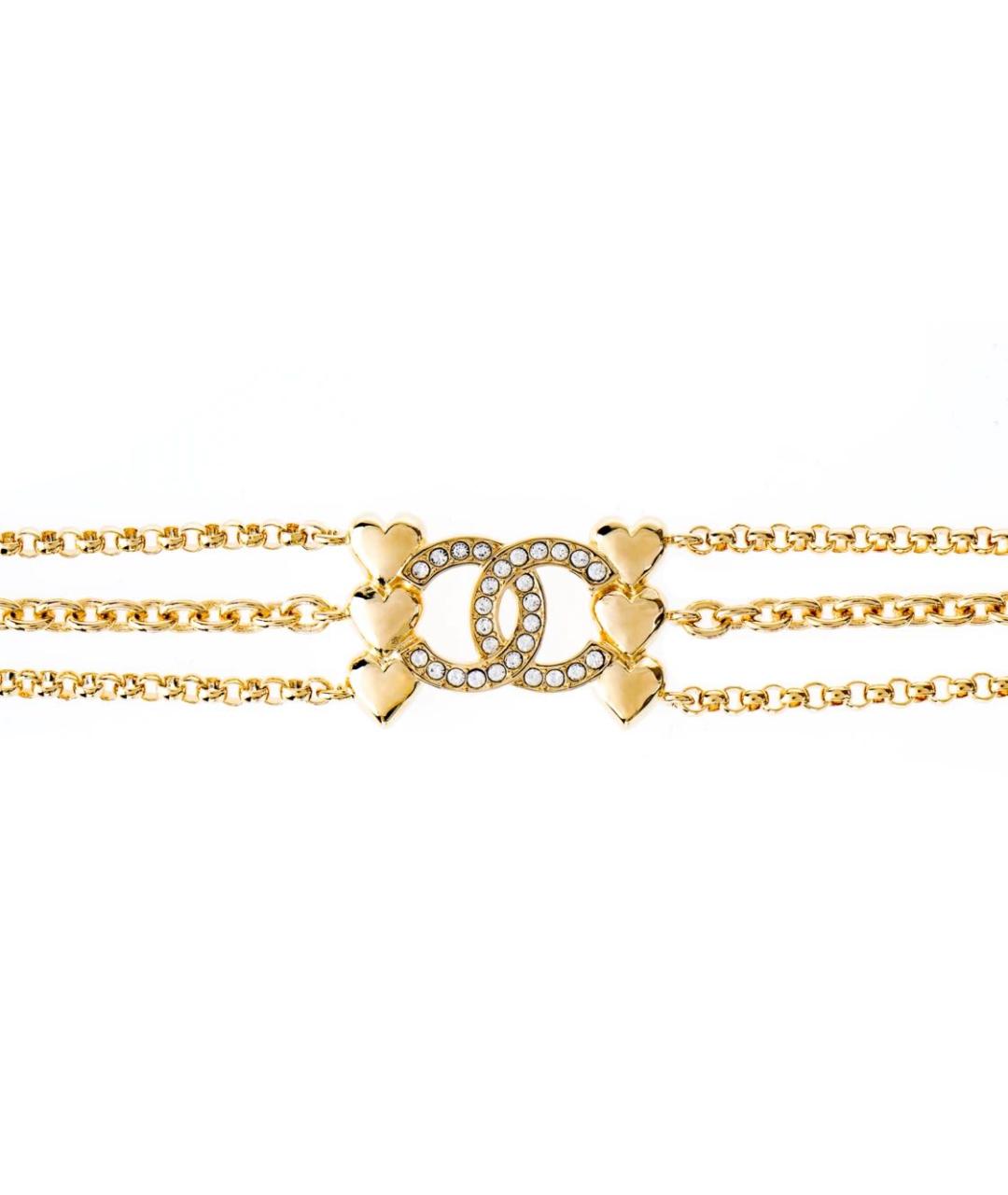 CHANEL Золотой металлический чокер, фото 7