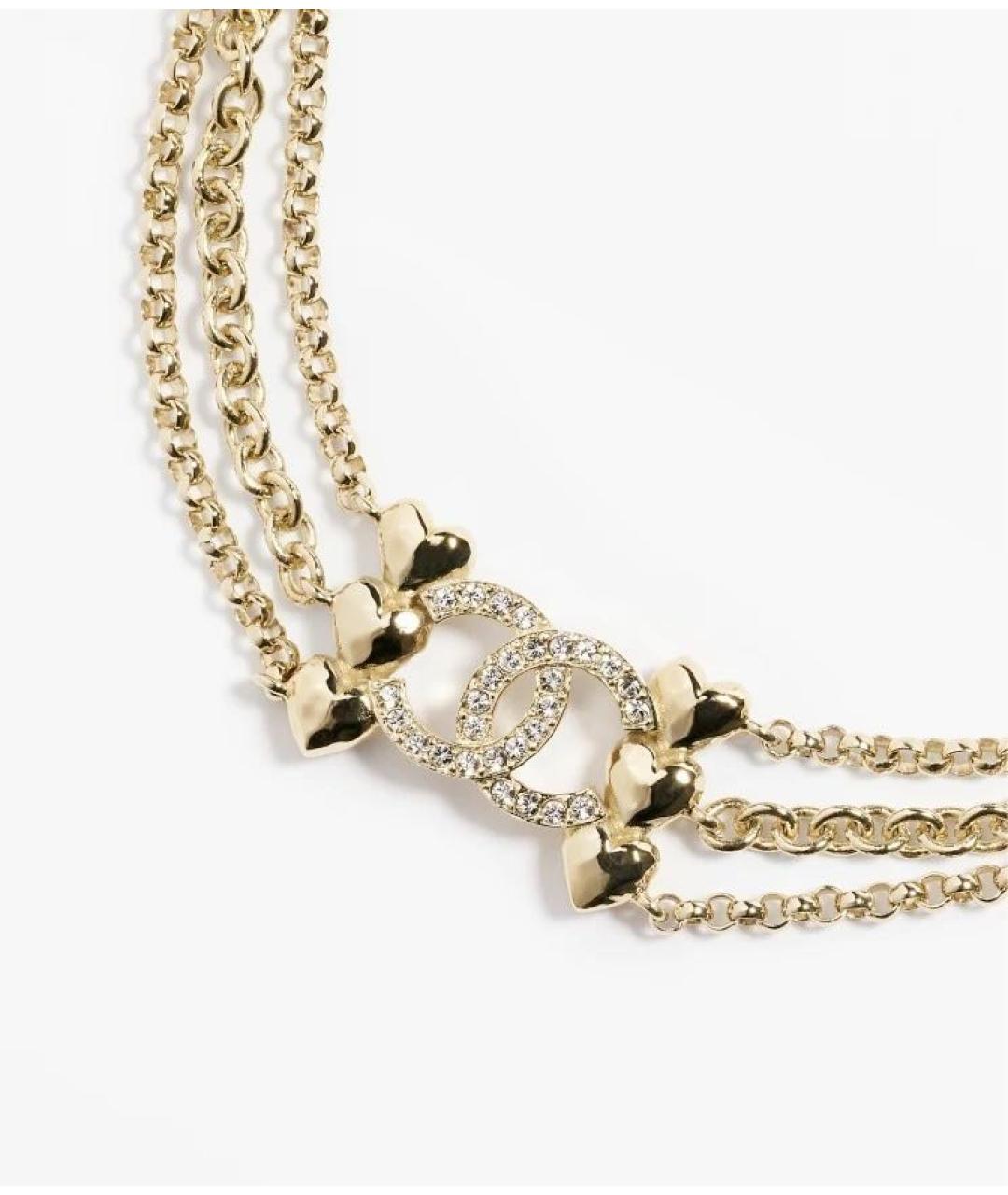 CHANEL Золотой металлический чокер, фото 3