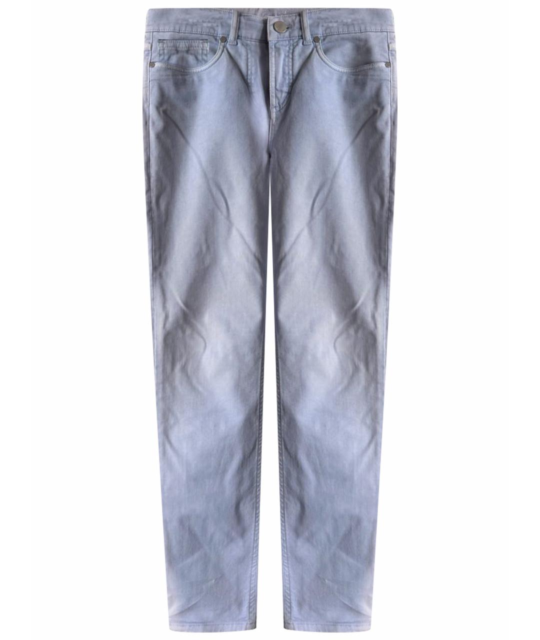 LORO PIANA Голубые хлопковые джинсы слим, фото 1