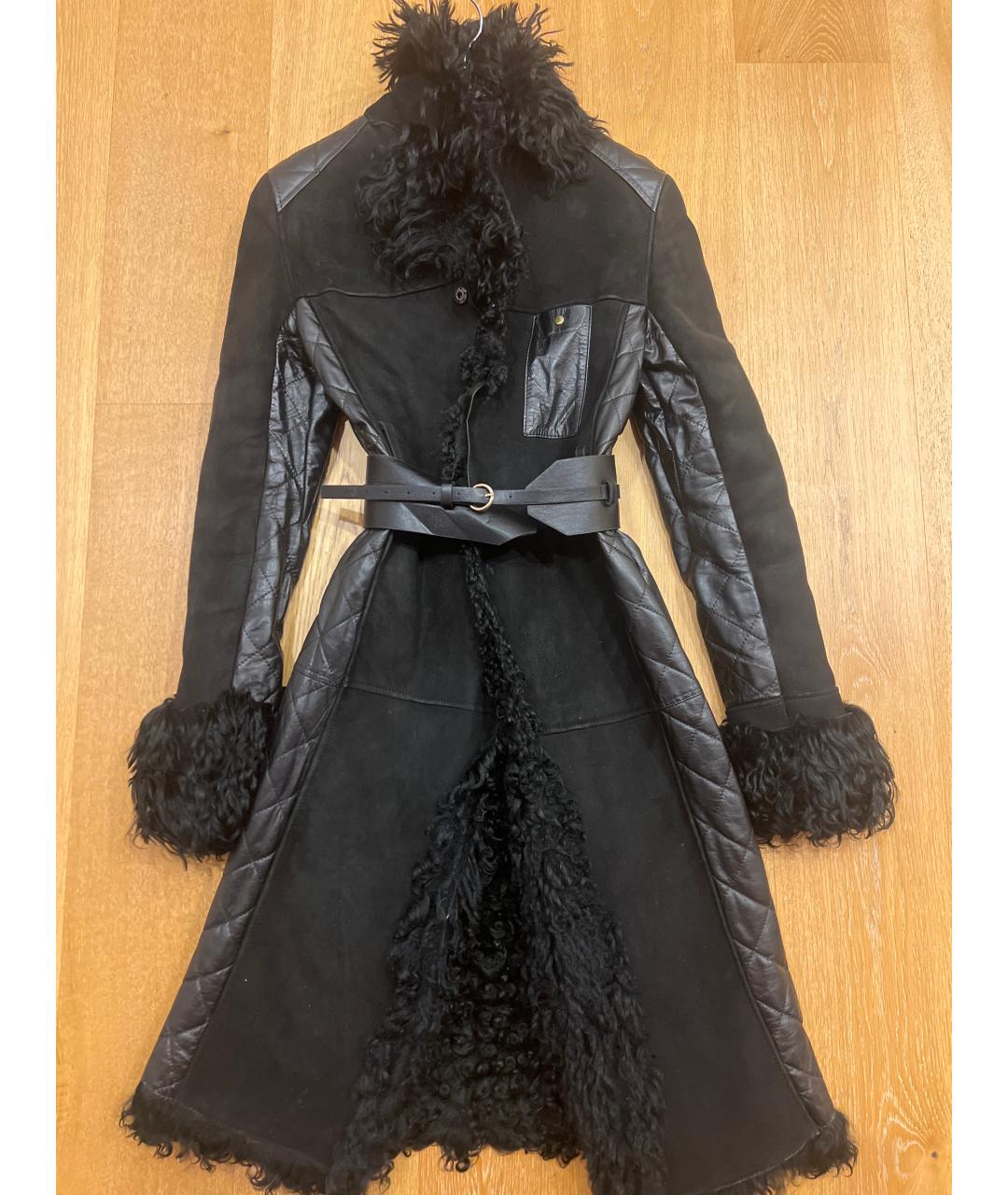 DOLCE&GABBANA Черная замшевая дубленка, фото 3
