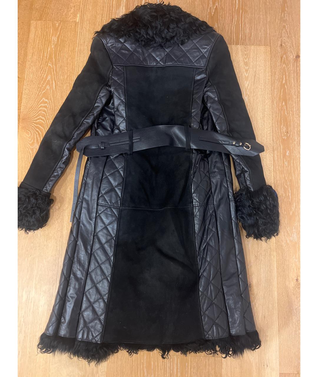 DOLCE&GABBANA Черная замшевая дубленка, фото 2