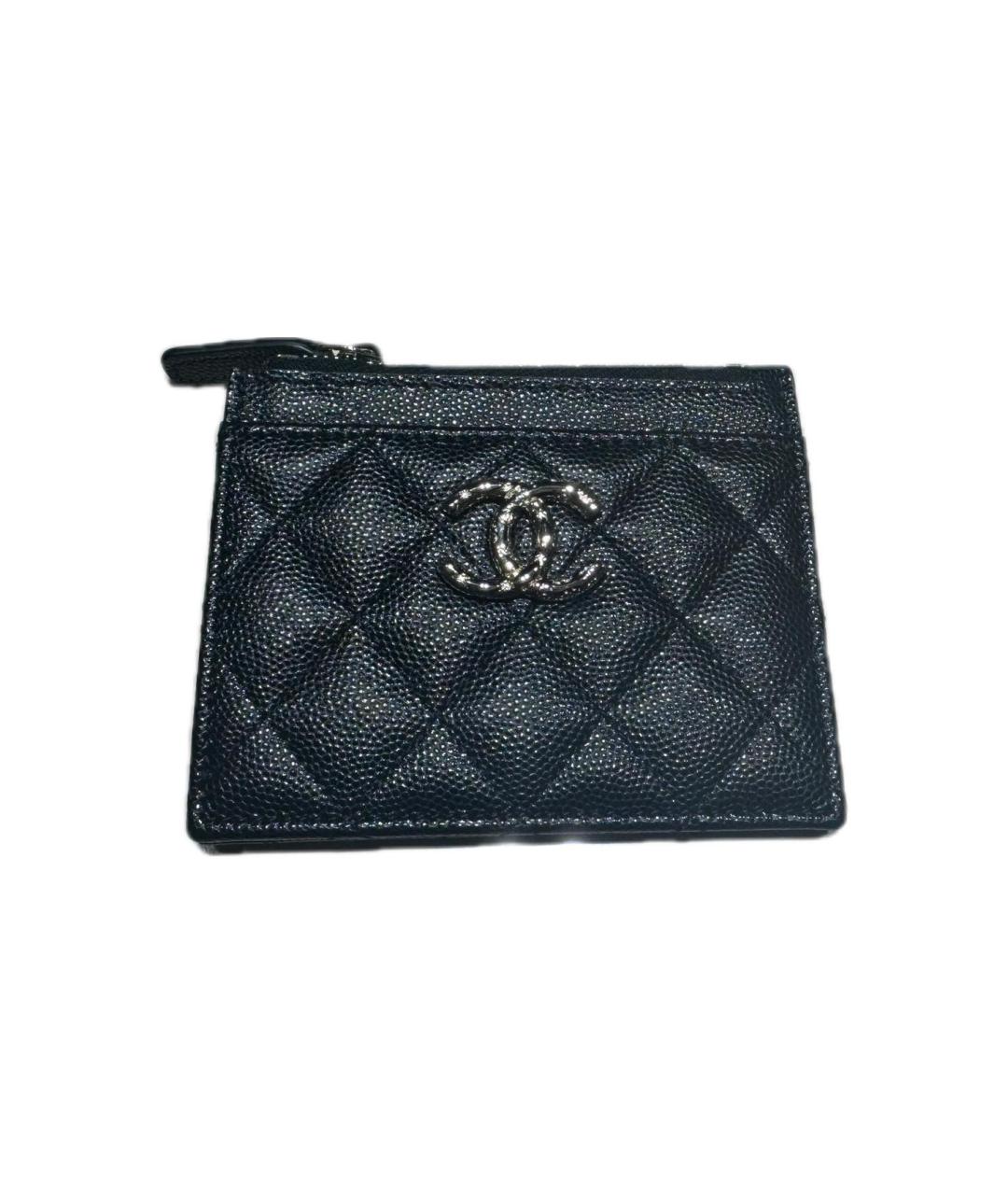 CHANEL Черный кожаный кардхолдер, фото 2