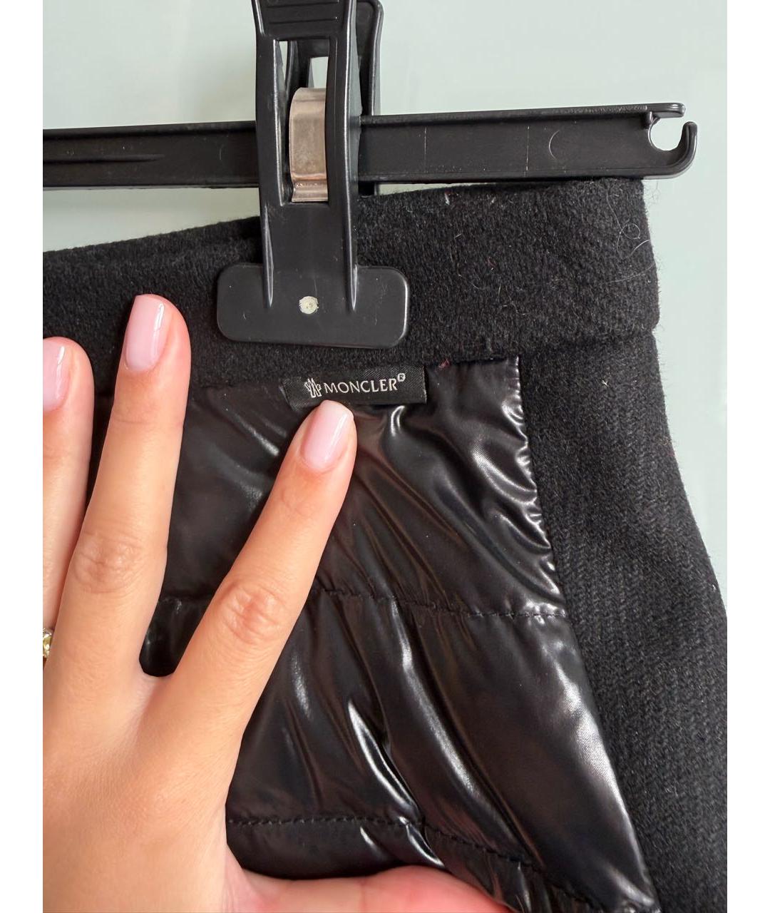 MONCLER Черная юбка миди, фото 4