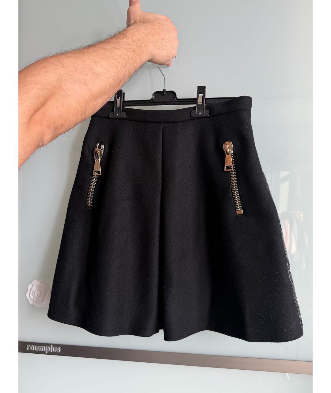 MONCLER Черная юбка миди, фото 5