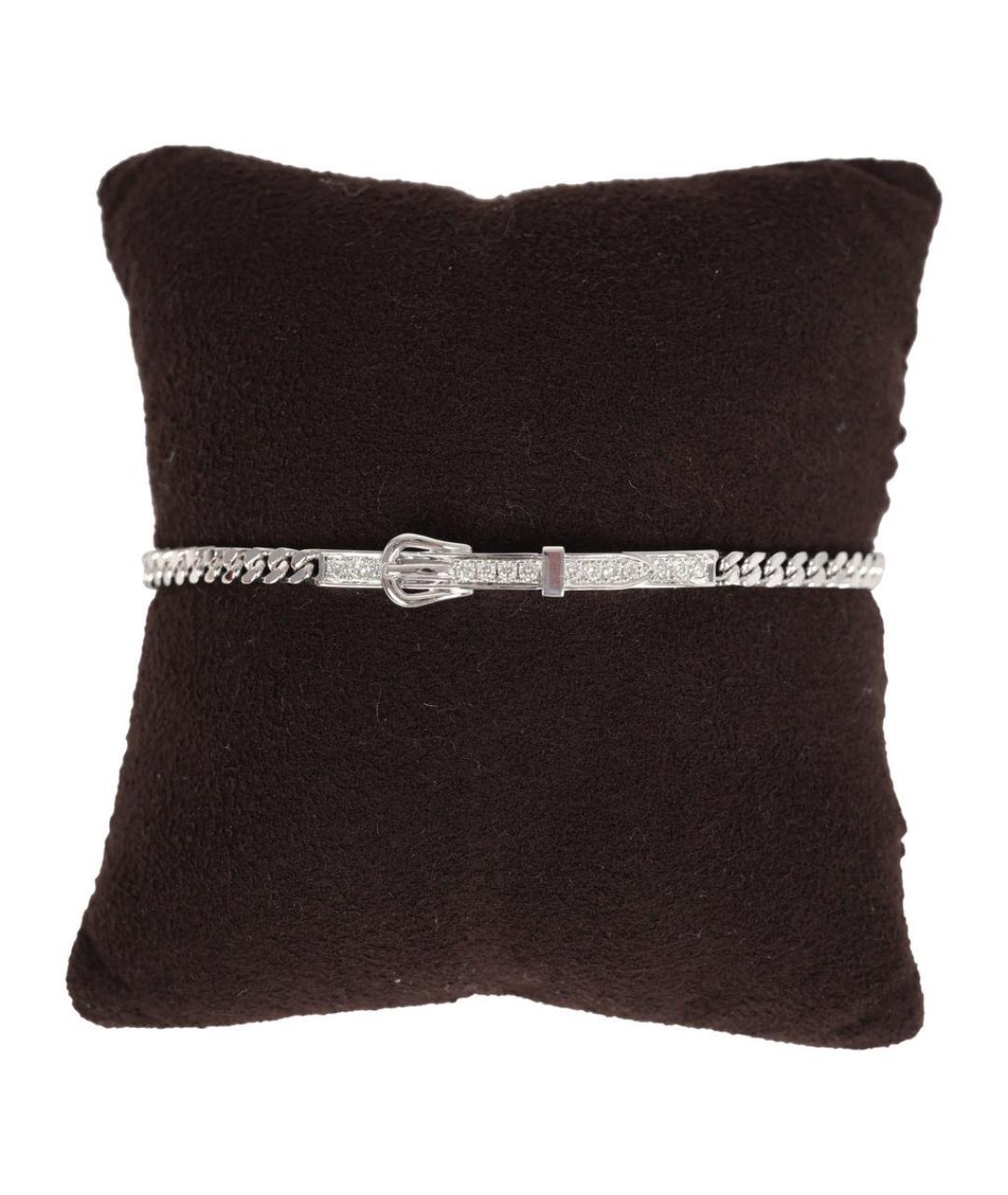 HERMES Серебрянный браслет из белого золота, фото 4