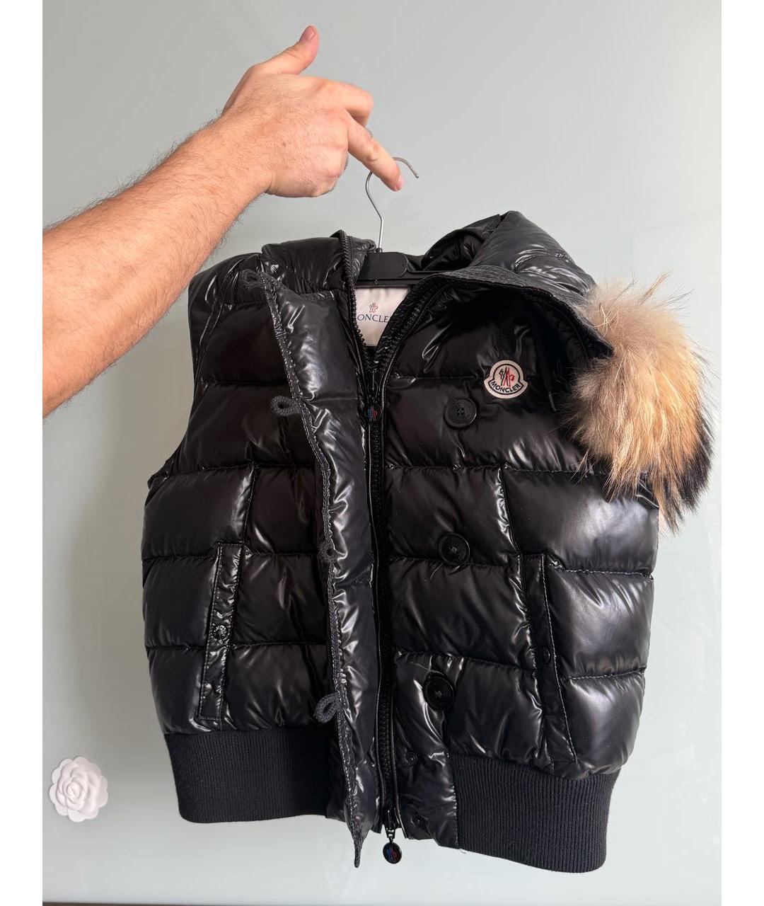 MONCLER Черный жилет, фото 6