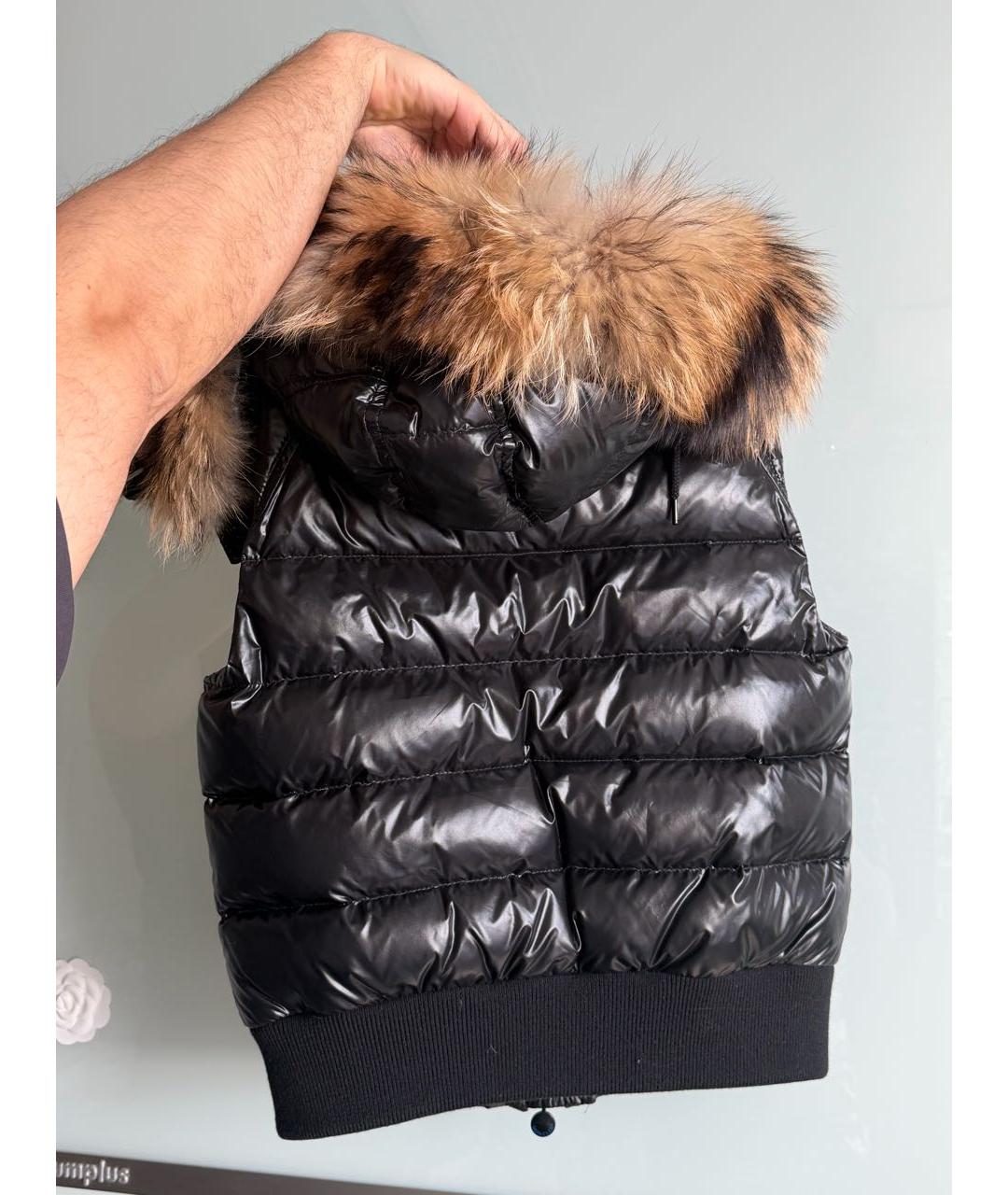 MONCLER Черный жилет, фото 2