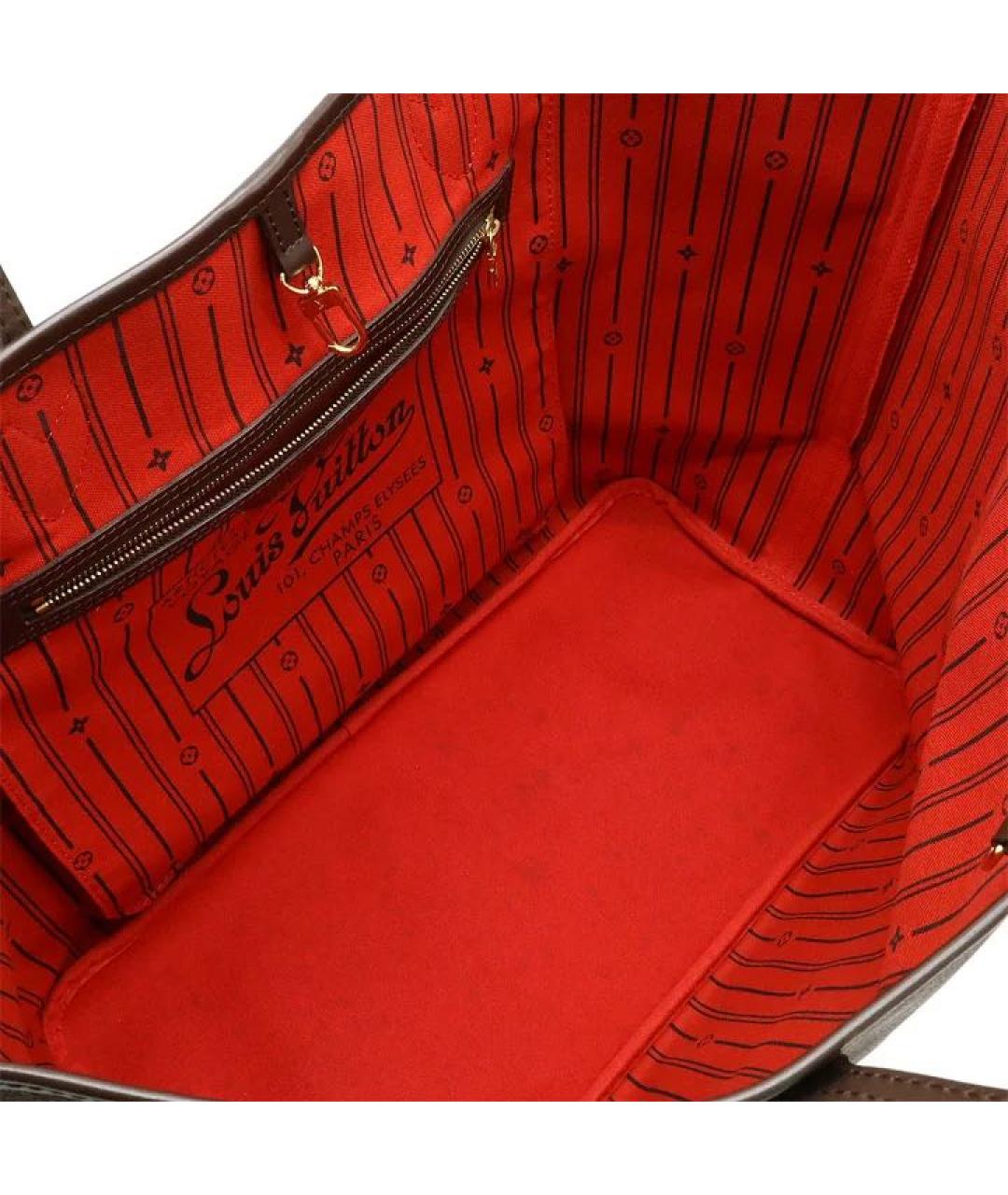 LOUIS VUITTON Коричневая сумка с короткими ручками, фото 6