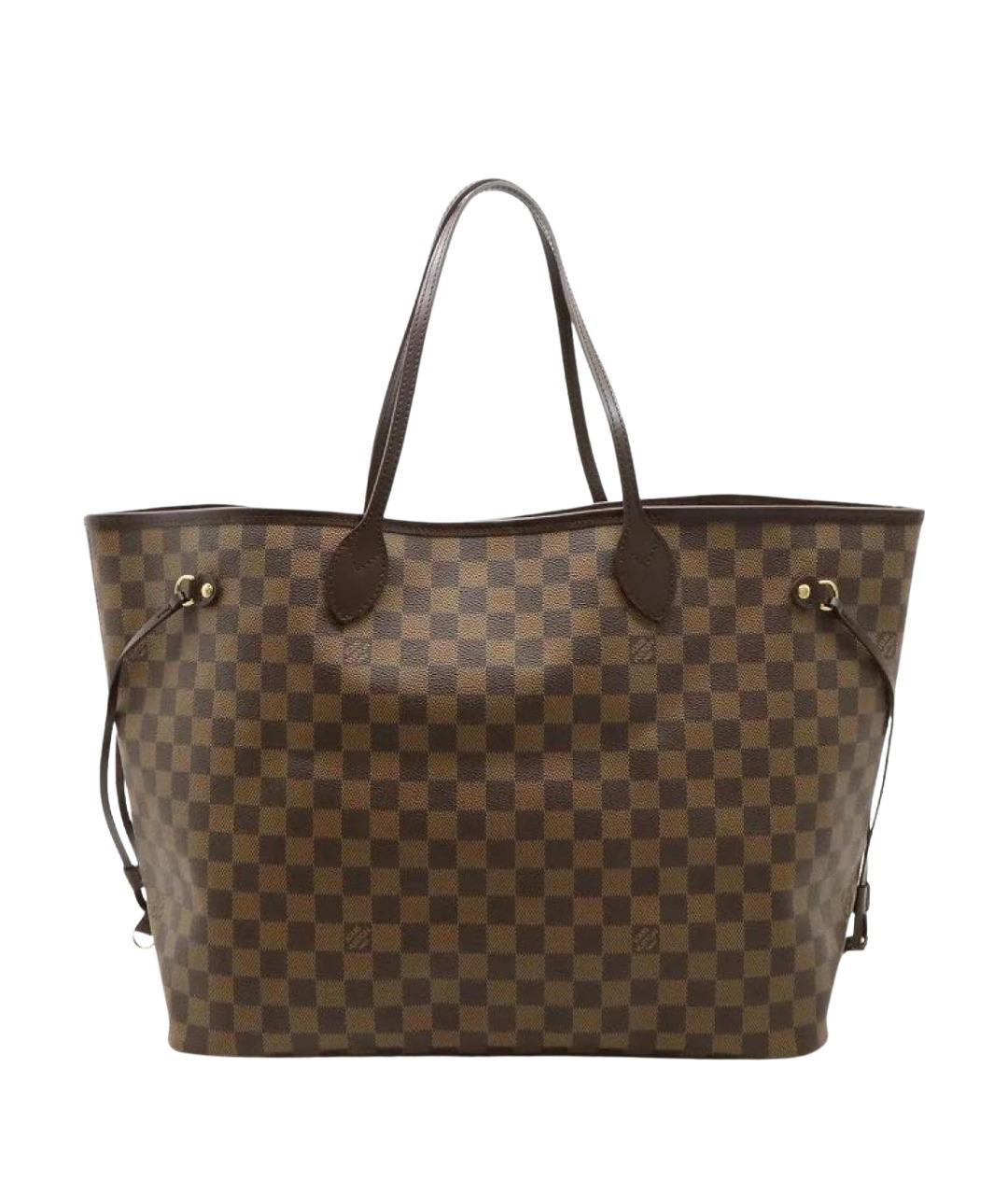 LOUIS VUITTON Коричневая сумка с короткими ручками, фото 1