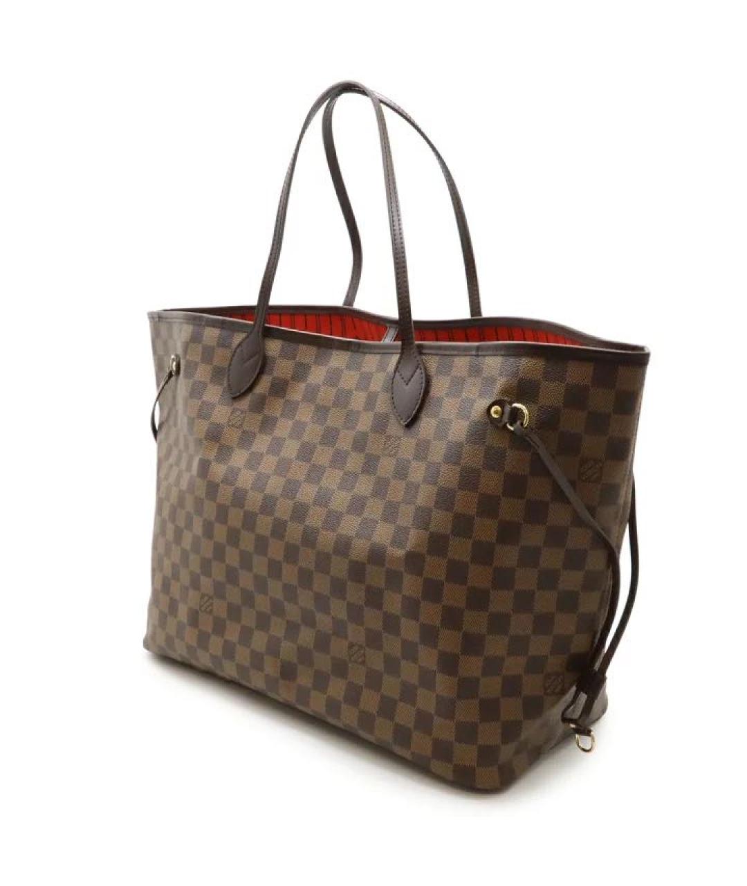 LOUIS VUITTON Коричневая сумка с короткими ручками, фото 2