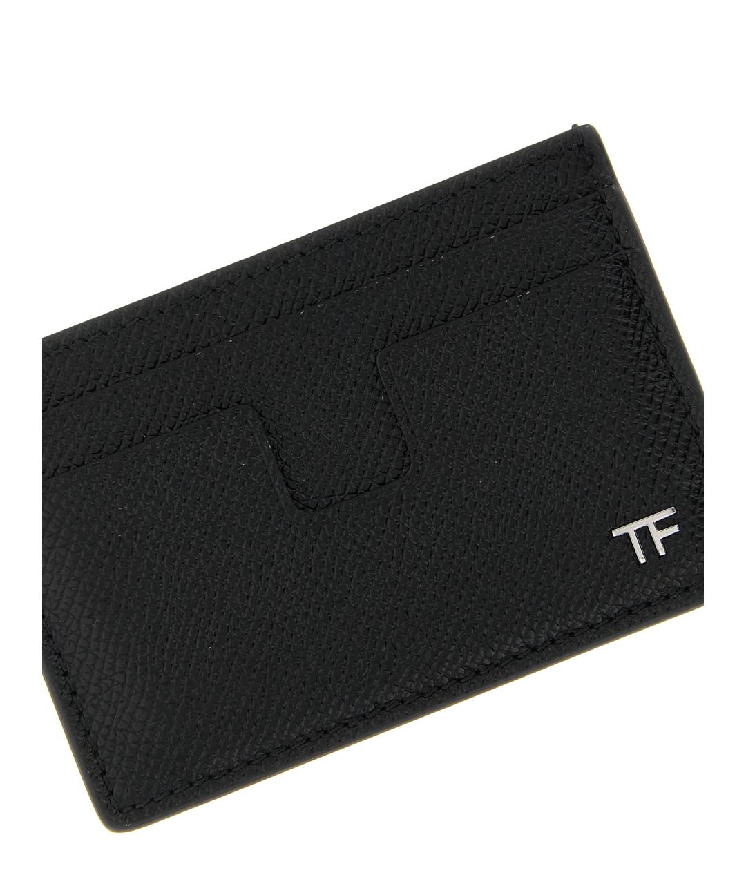 TOM FORD Черный кожаный кардхолдер, фото 3