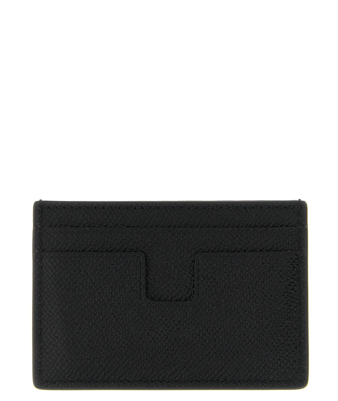 TOM FORD Черный кожаный кардхолдер, фото 2