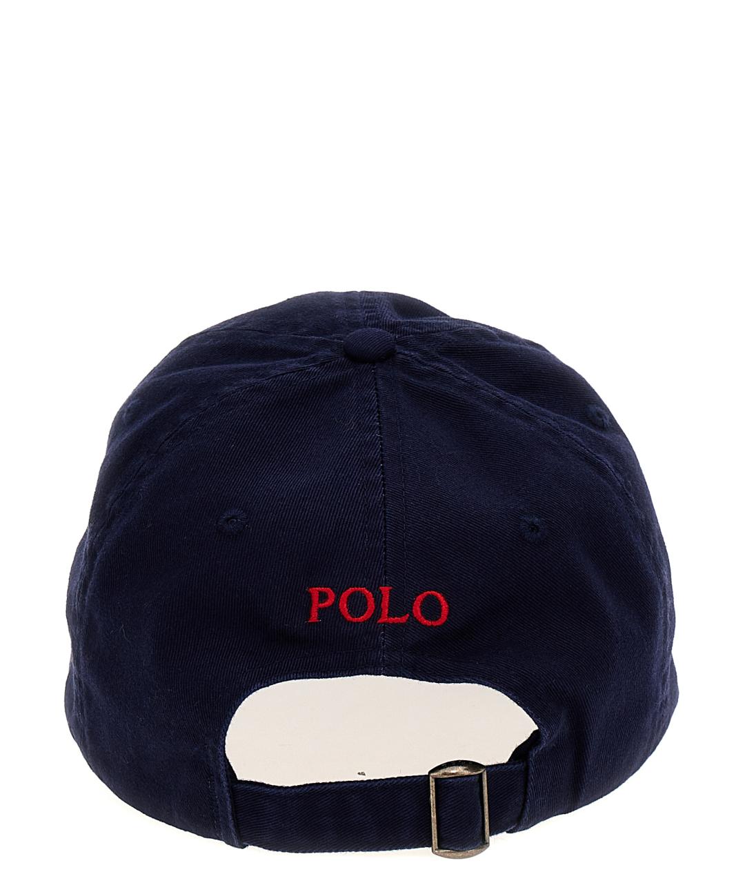 POLO RALPH LAUREN Синяя хлопковая кепка/бейсболка, фото 3