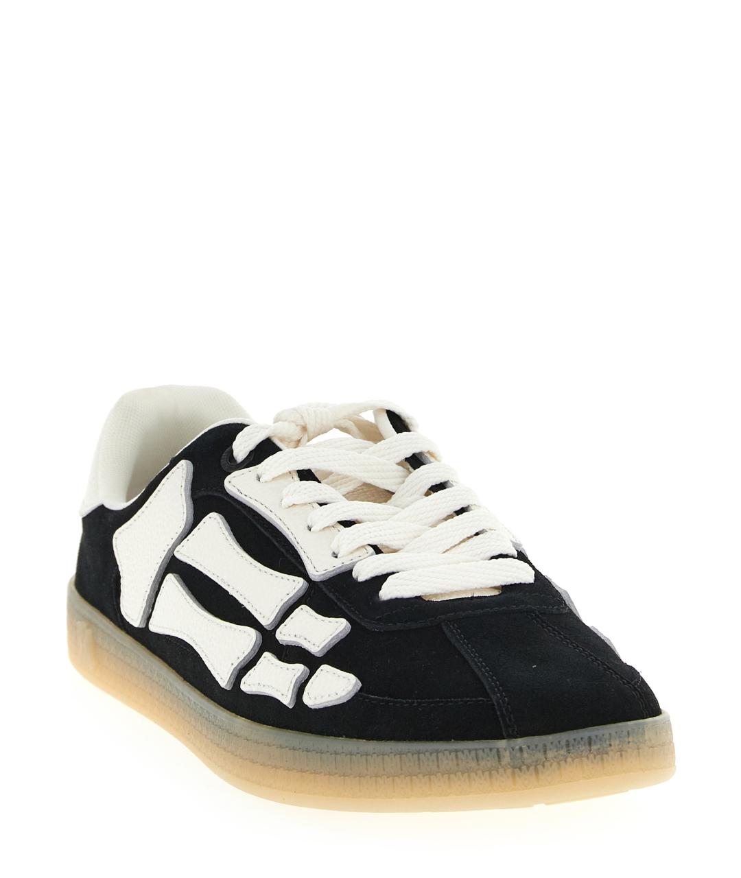 AMIRI Черные замшевые низкие кроссовки / кеды, фото 2