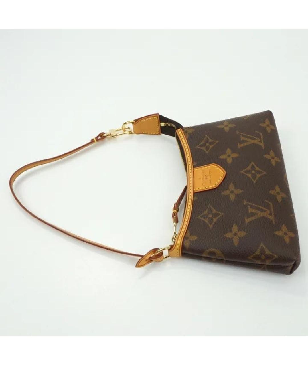 LOUIS VUITTON Коричневая сумка с короткими ручками, фото 4