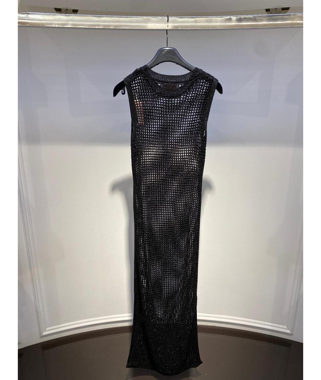 St. Barth Черное хлопковое платье, фото 3