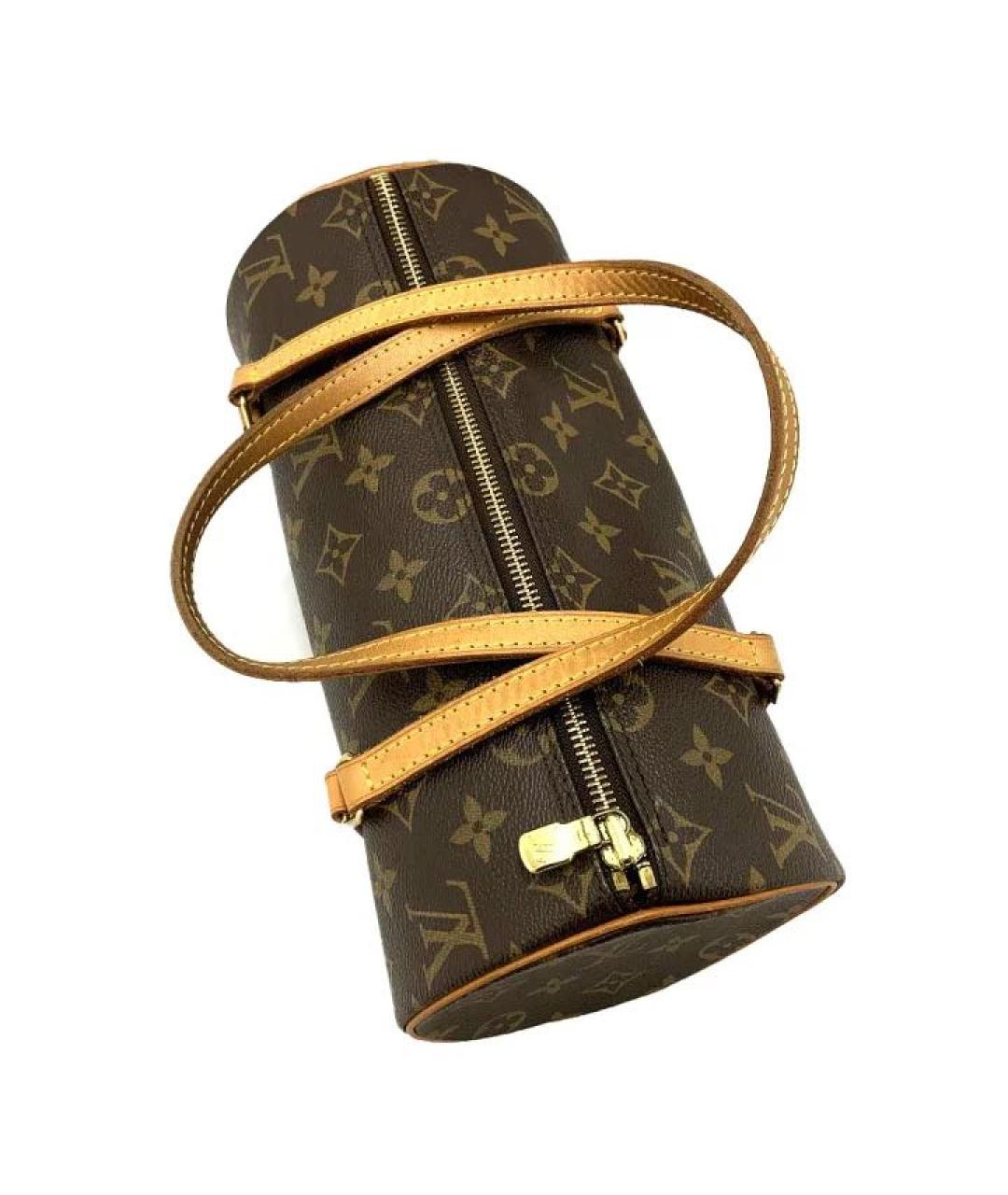 LOUIS VUITTON Коричневая сумка с короткими ручками, фото 3