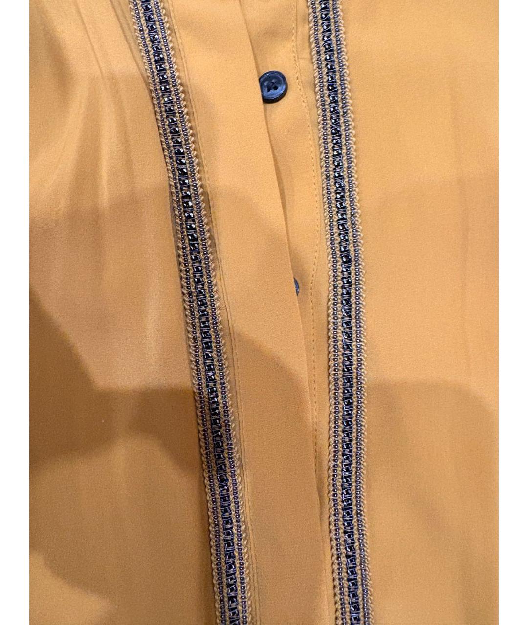 ARMANI EXCHANGE Горчичное полиэстеровое платье, фото 8