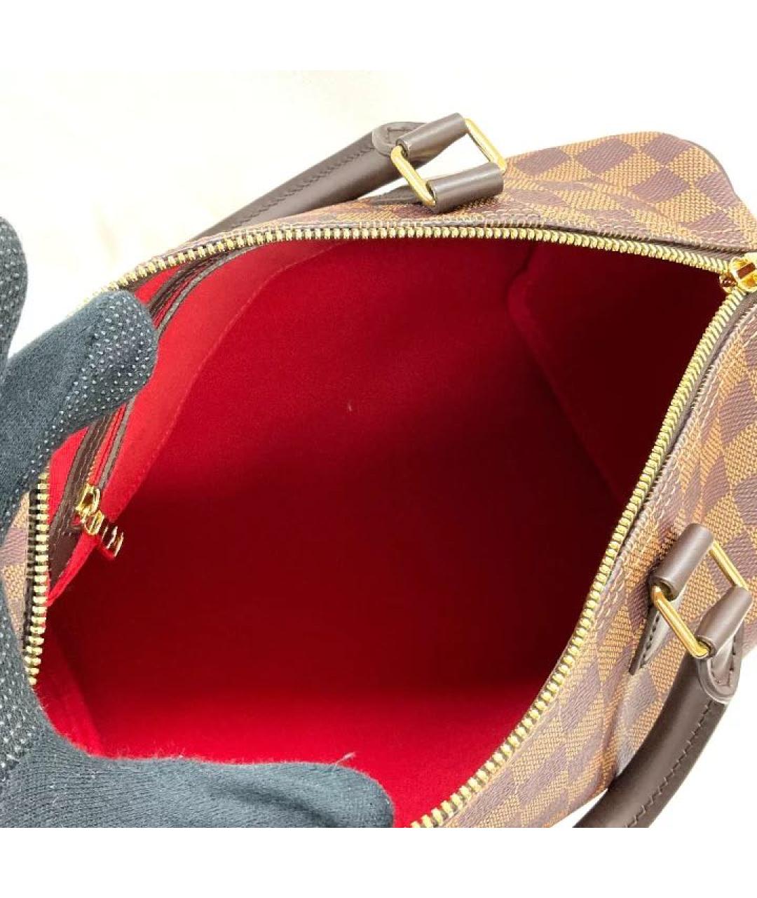 LOUIS VUITTON Коричневая сумка с короткими ручками, фото 7