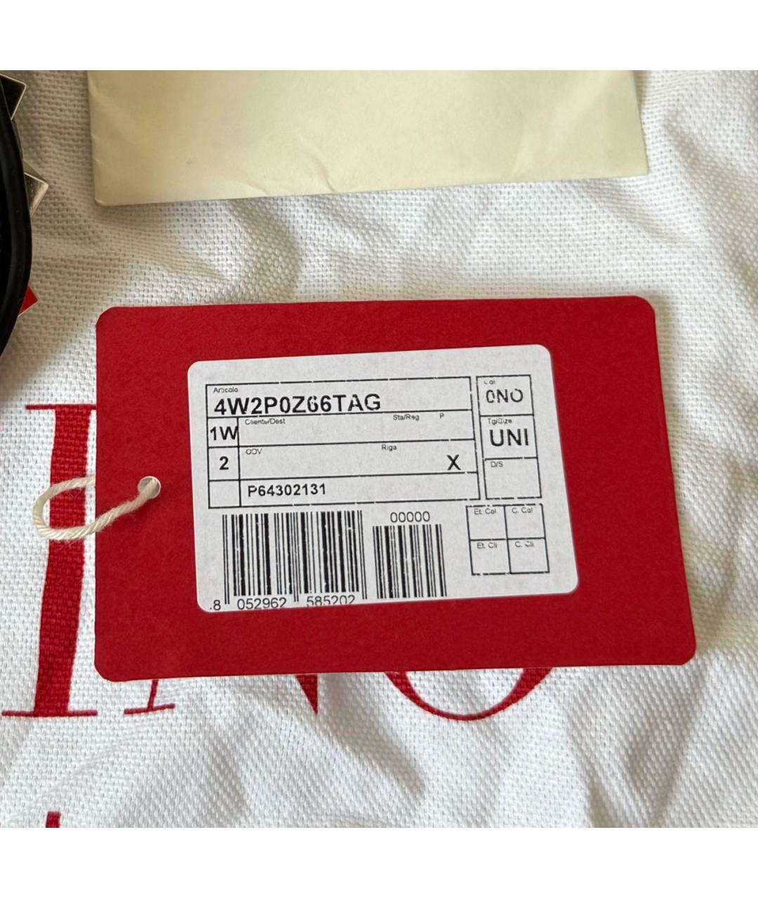 VALENTINO Черная кожаная сумка с короткими ручками, фото 6