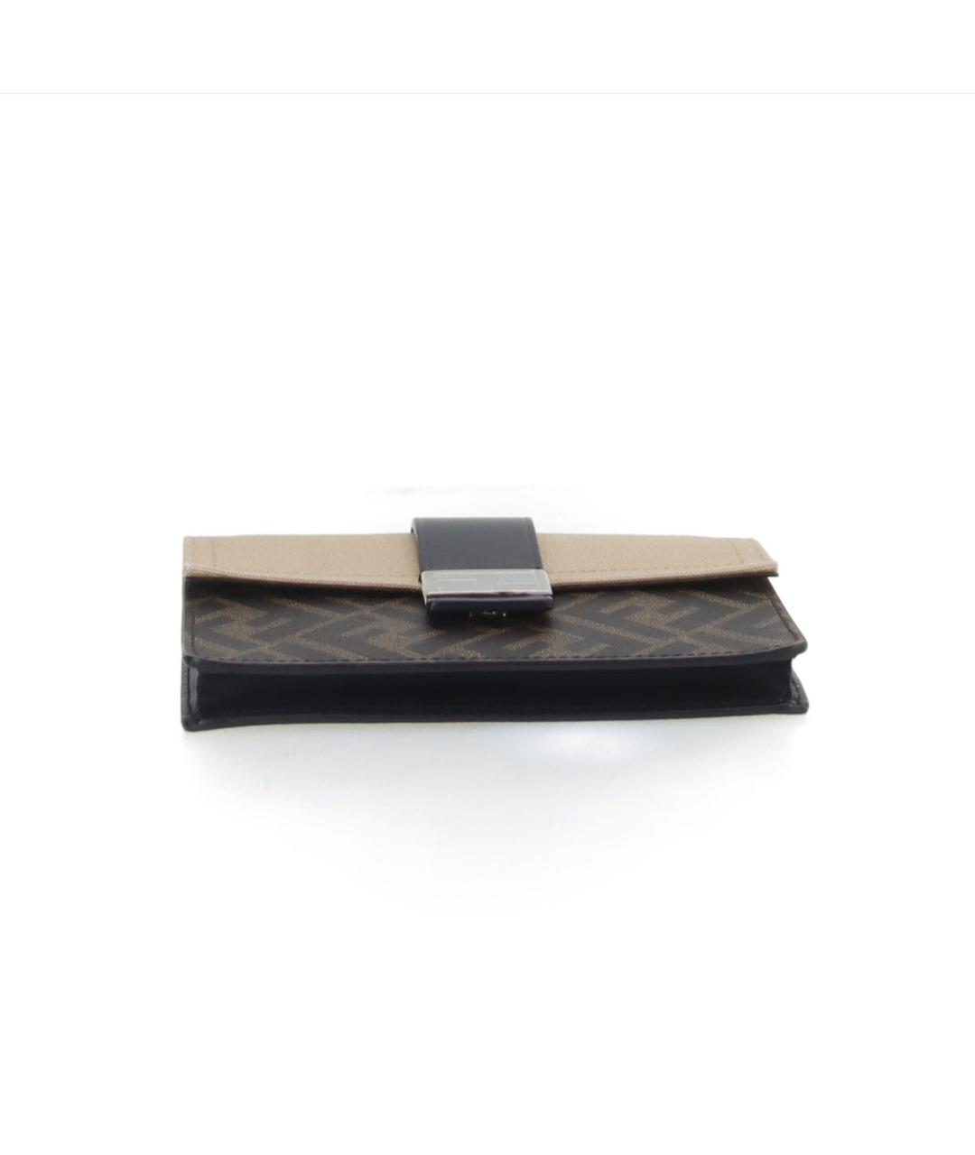 FENDI Коричневая тканевая сумка через плечо, фото 5