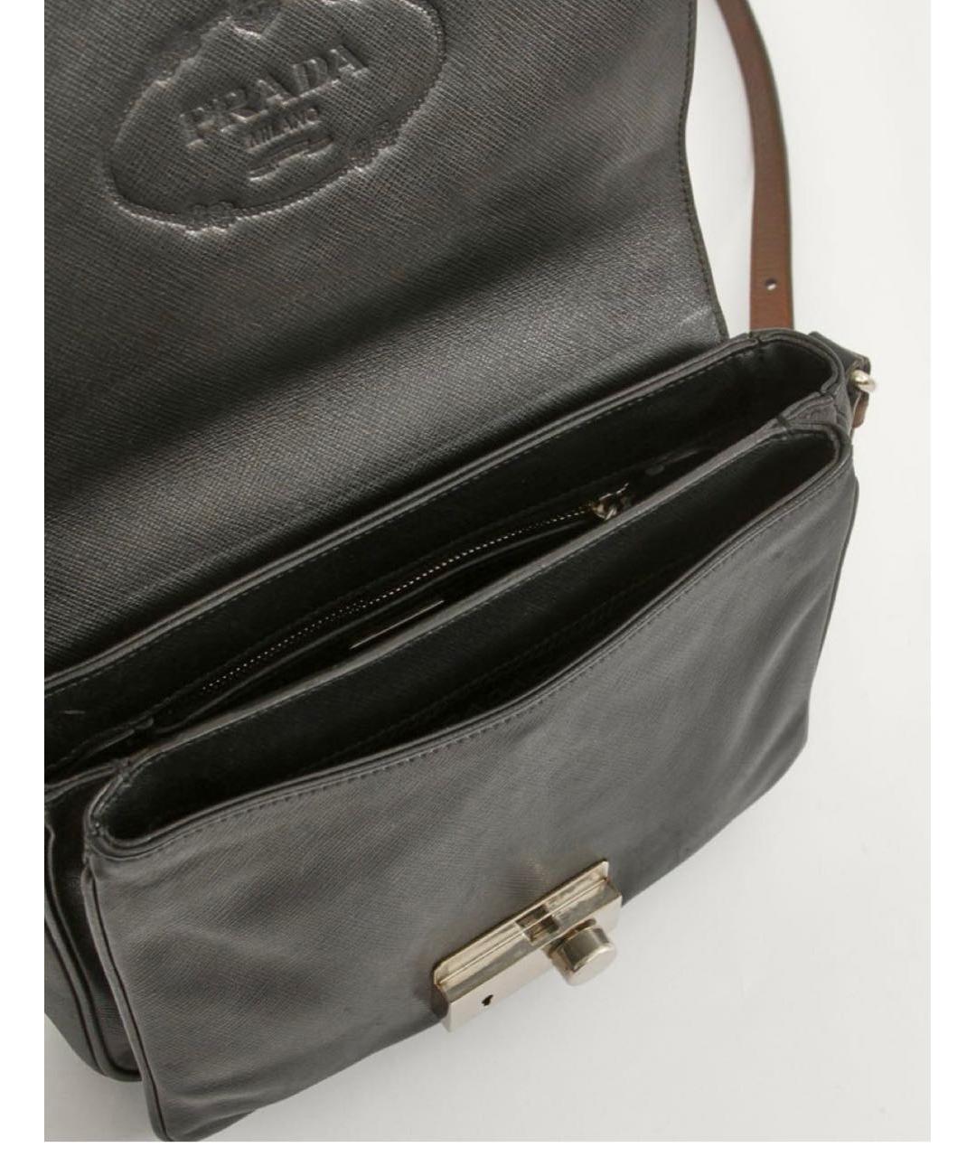 PRADA Кожаная сумка с короткими ручками, фото 4