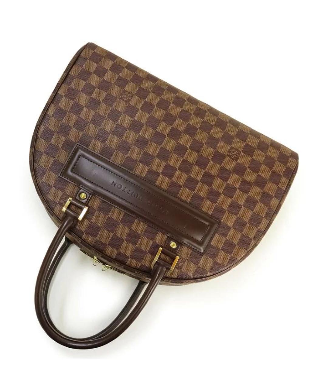 LOUIS VUITTON Коричневая сумка с короткими ручками, фото 5