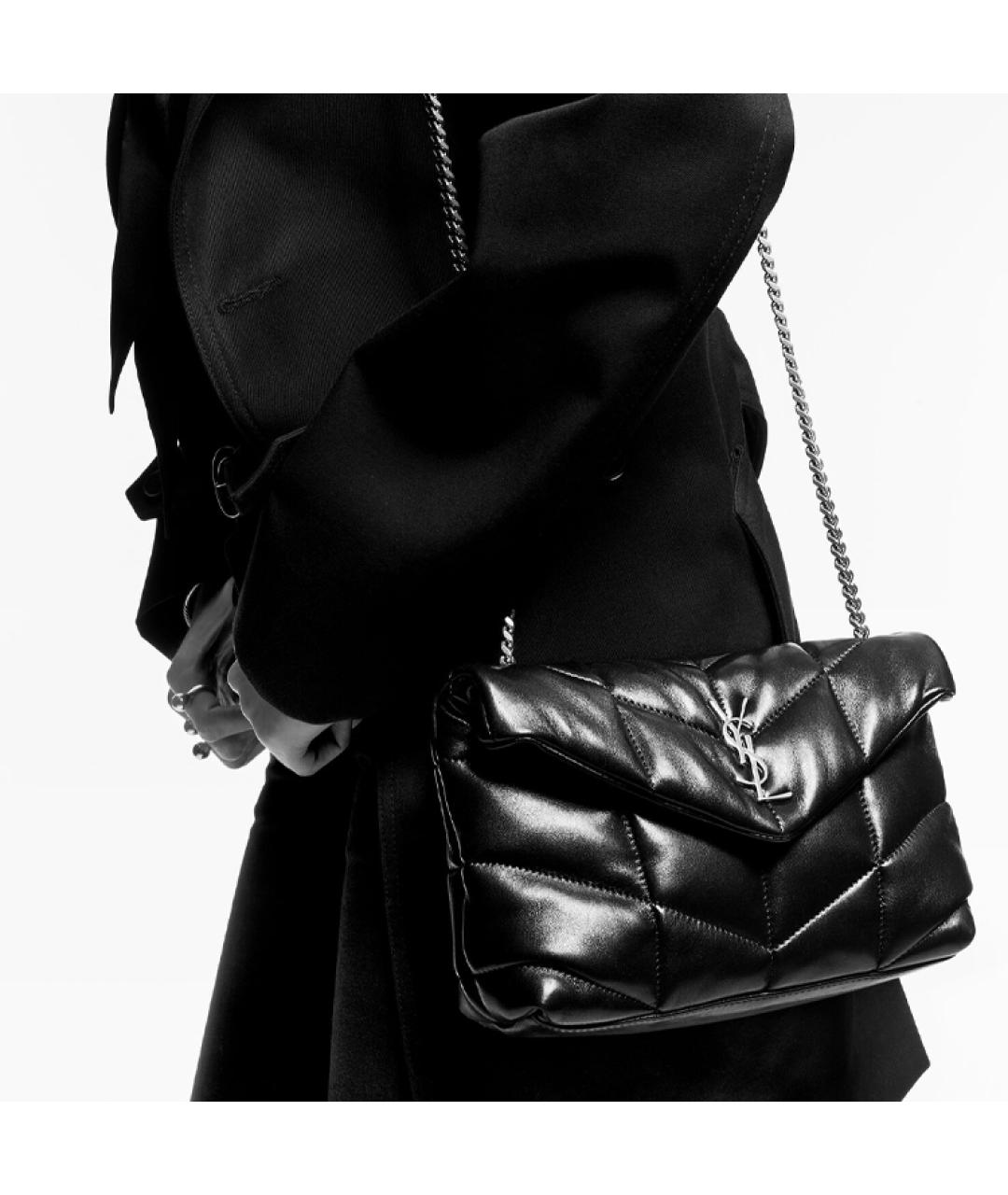 SAINT LAURENT Розовая кожаная сумка через плечо, фото 7