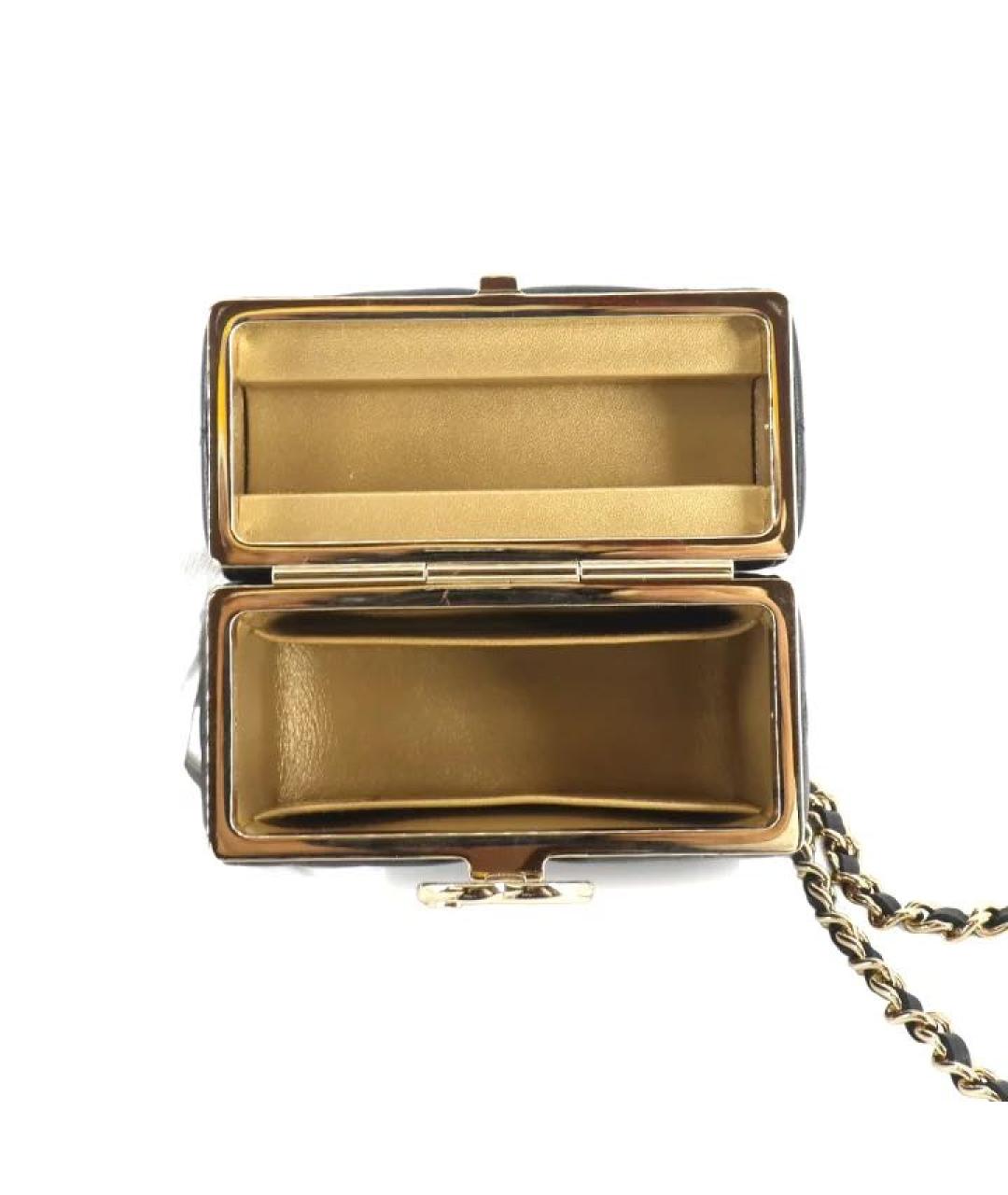 CHANEL Черная кожаная сумка через плечо, фото 6