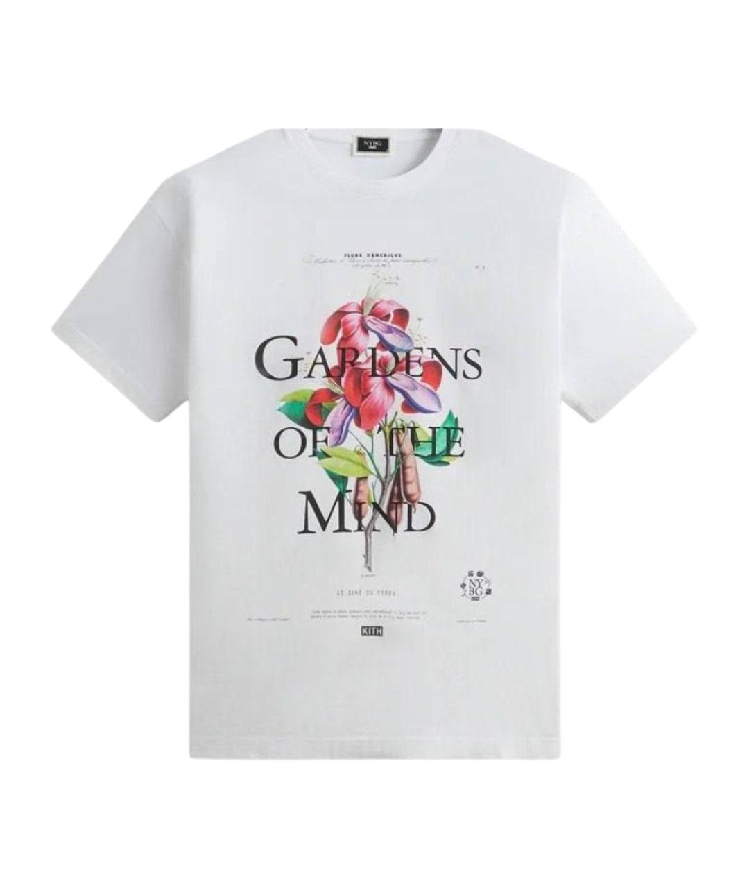 KITH Белая хлопковая футболка, фото 1