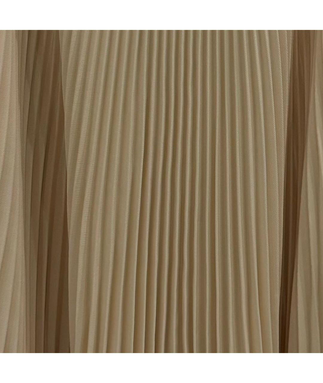 JIL SANDER Бежевая полиэстеровая юбка миди, фото 4