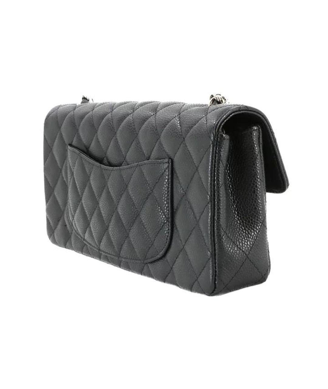 CHANEL Черная кожаная сумка через плечо, фото 3