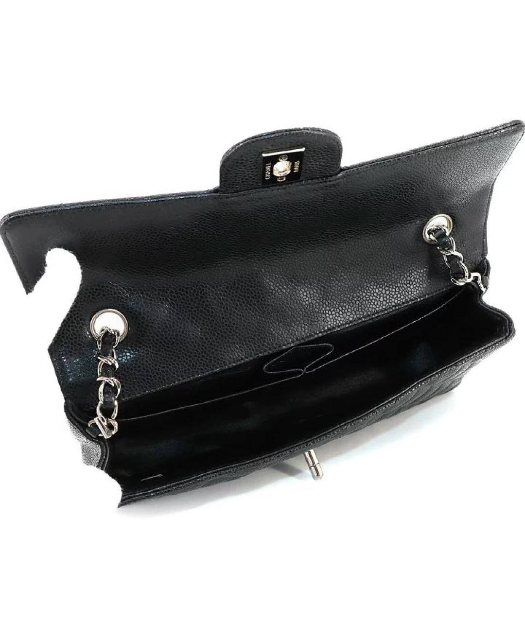 CHANEL Черная кожаная сумка через плечо, фото 5