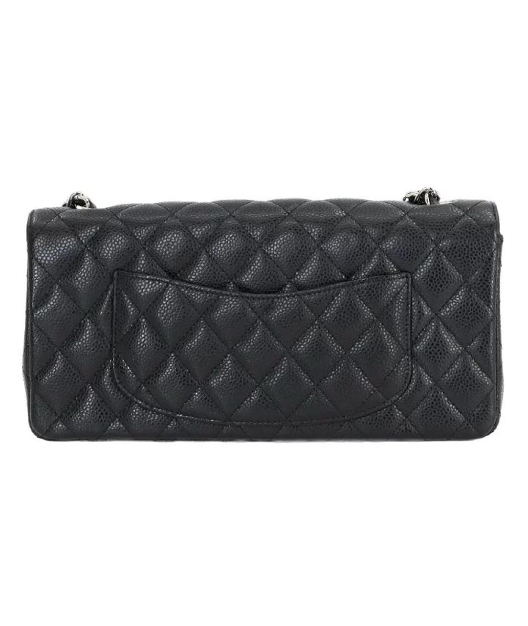 CHANEL Черная кожаная сумка через плечо, фото 2