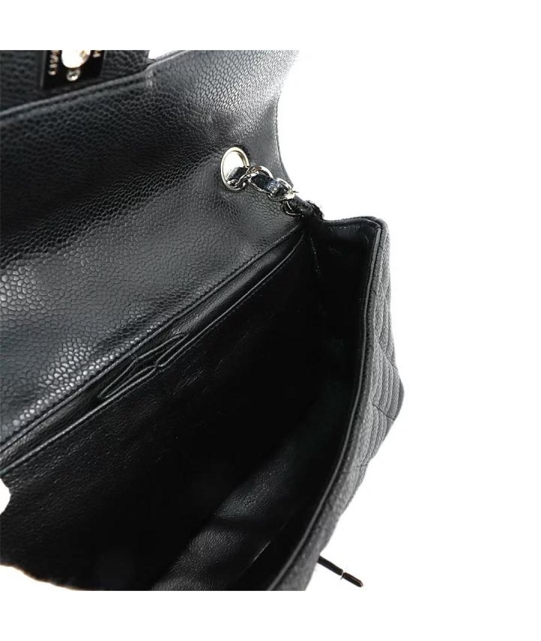 CHANEL Черная кожаная сумка через плечо, фото 7