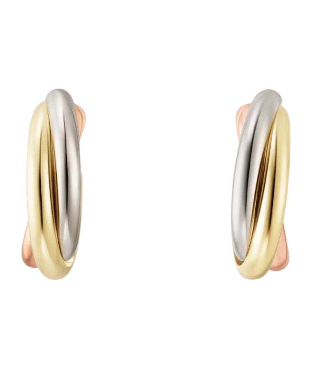 CARTIER Золотые серьги из желтого золота, фото 1