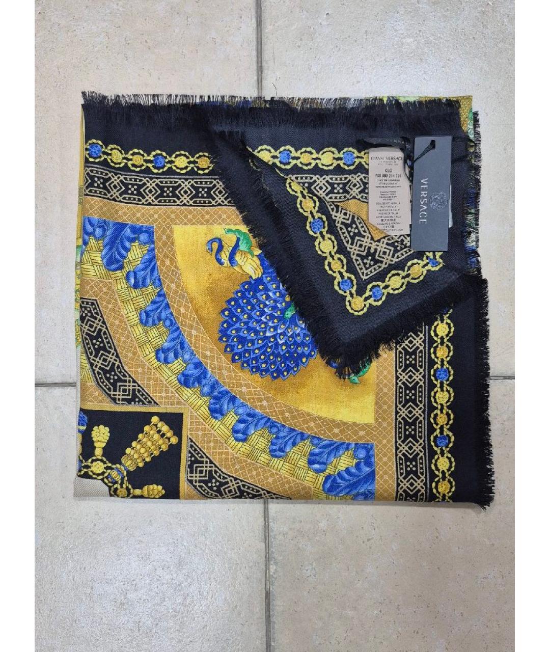 VERSACE Мульти кашемировый платок, фото 3
