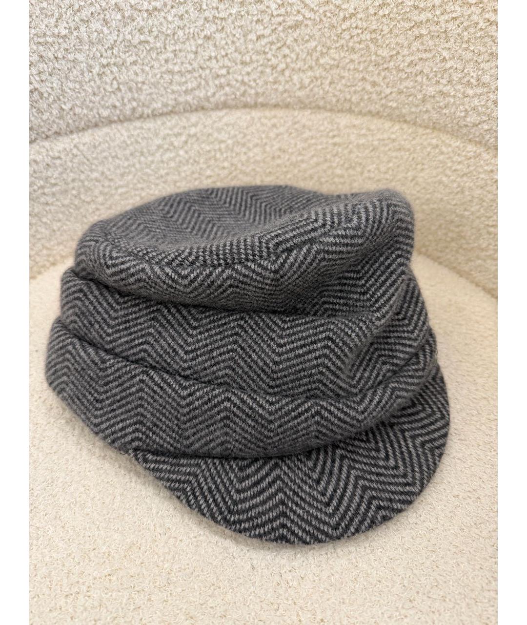 CHRISTIAN DIOR Серая шерстяная кепка, фото 3