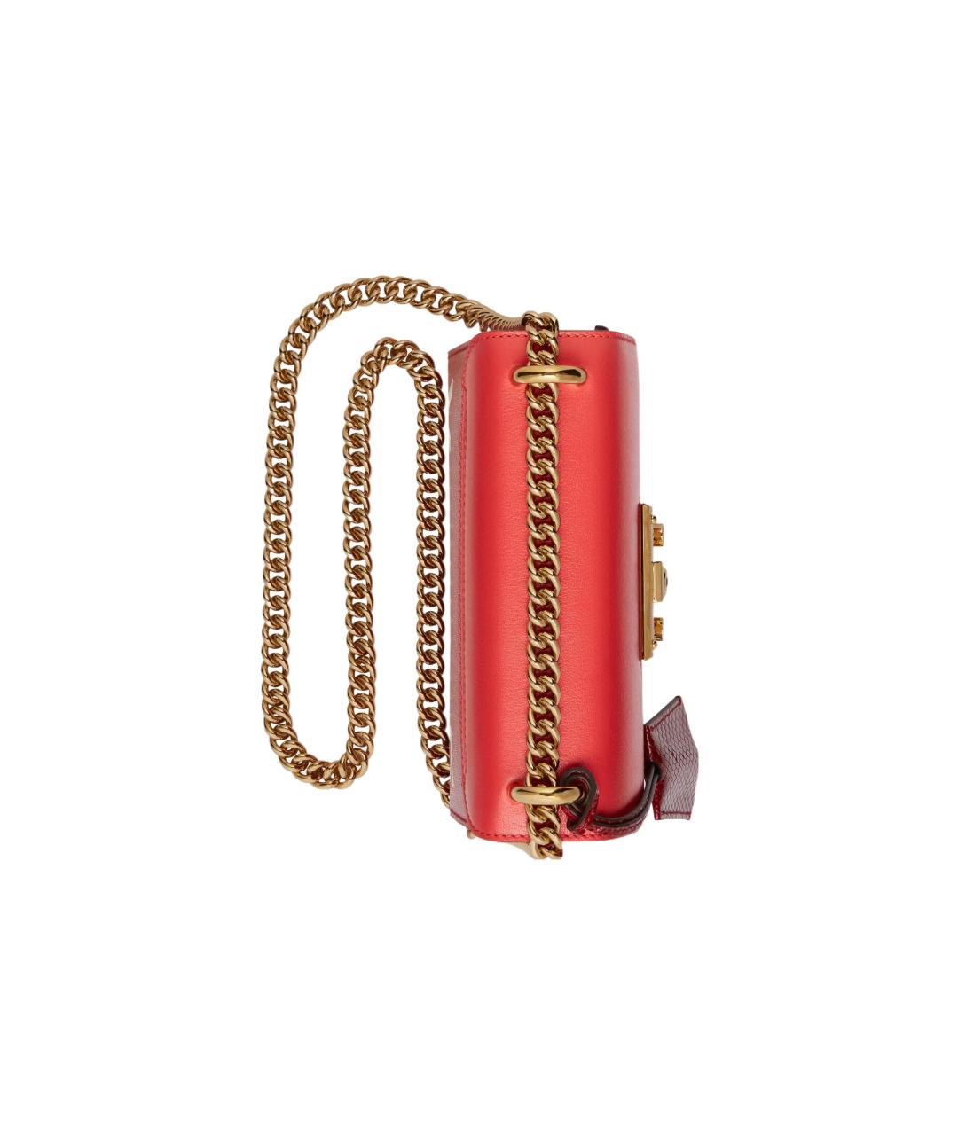 GUCCI Красная кожаная сумка через плечо, фото 5