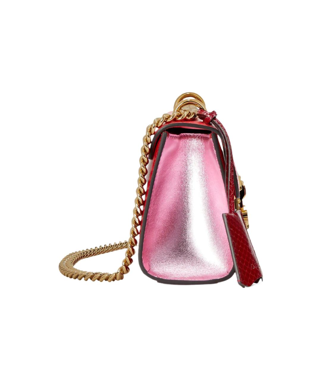 GUCCI Красная кожаная сумка через плечо, фото 3