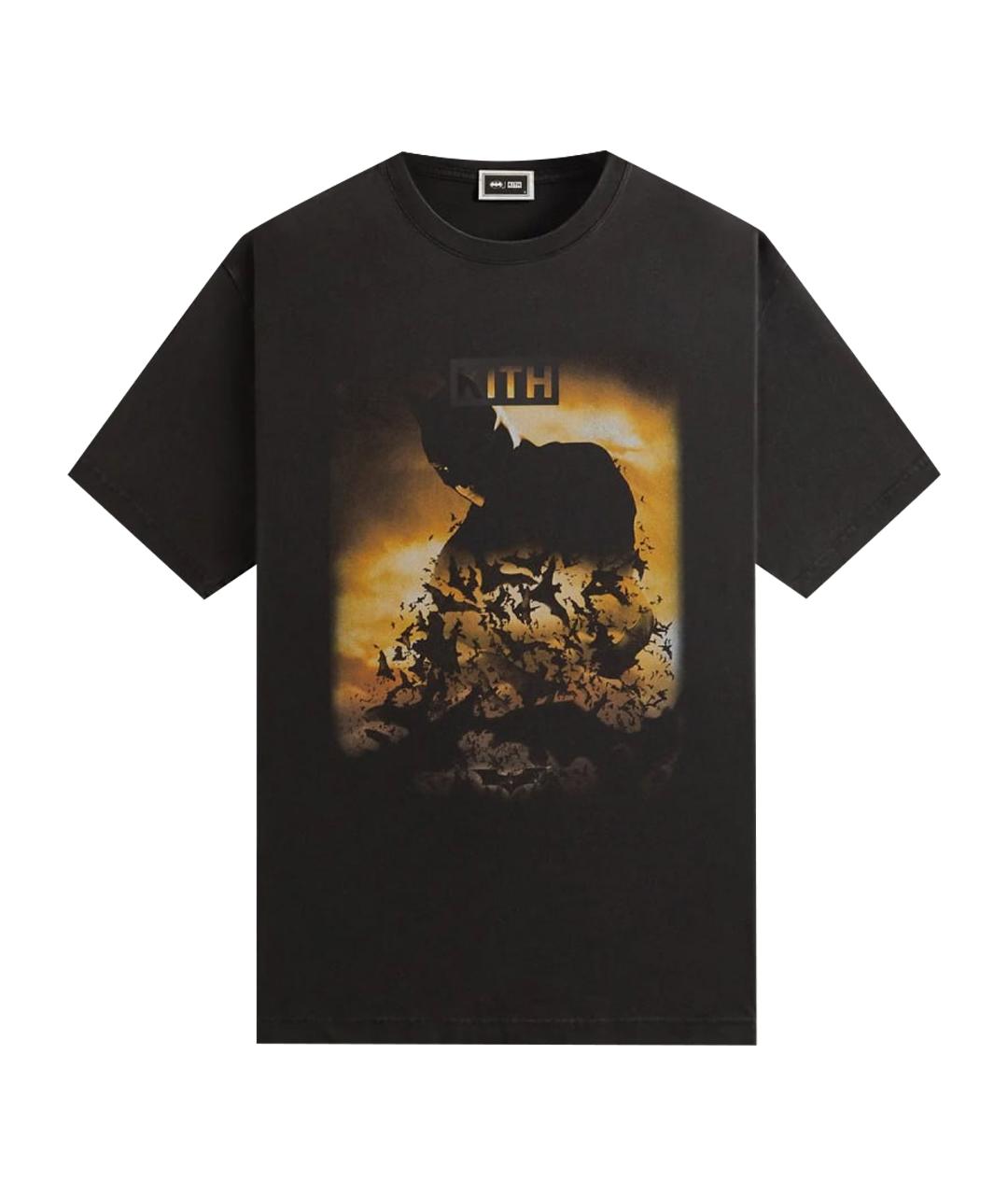 KITH Черная хлопковая футболка, фото 1