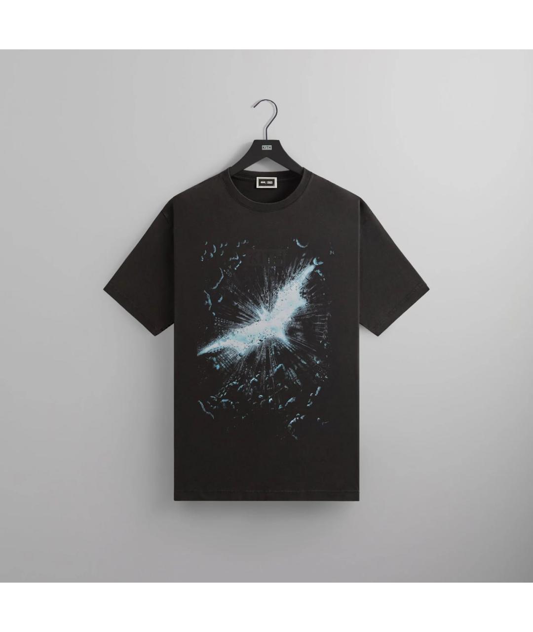 KITH Черная хлопковая футболка, фото 3